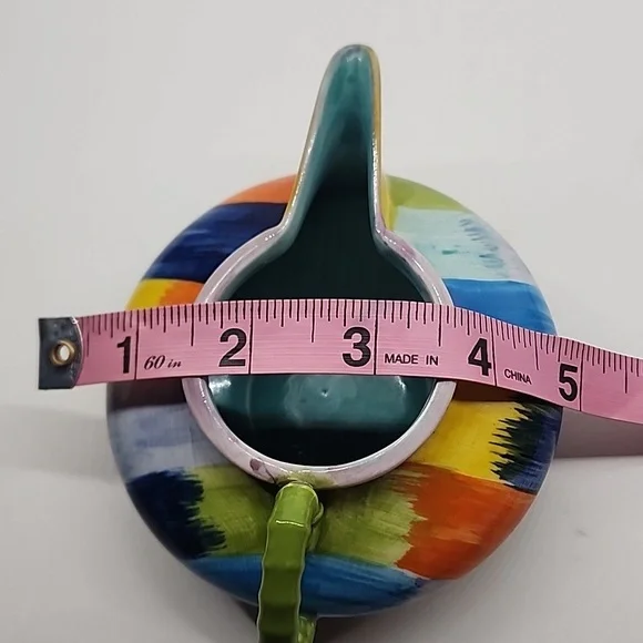 Anthropologie Hand-Painted Multicolor Ceramic Creamer - Picture 10 of 10